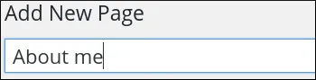 WordPress - Add new page title